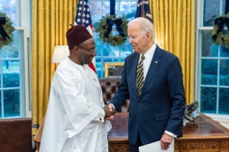 Ambassador Bah presents letter of credence to Biden 