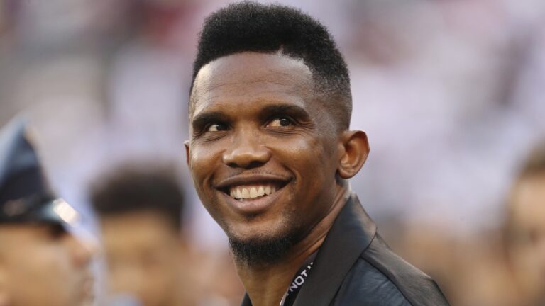 Ex-Cameroon striker Samuel Eto'o seen appearing to attack man at the World Cup